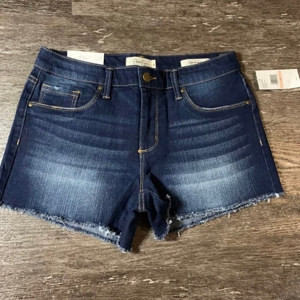 Y2K Style Jessica Simpson Cutoff Jean Shorts‎ Dark Wash Size 28 Denim Shorts NWT